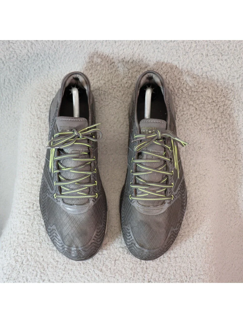 Skechers Go Flex Aviator Men sz 11 Grey Mesh Runner Train